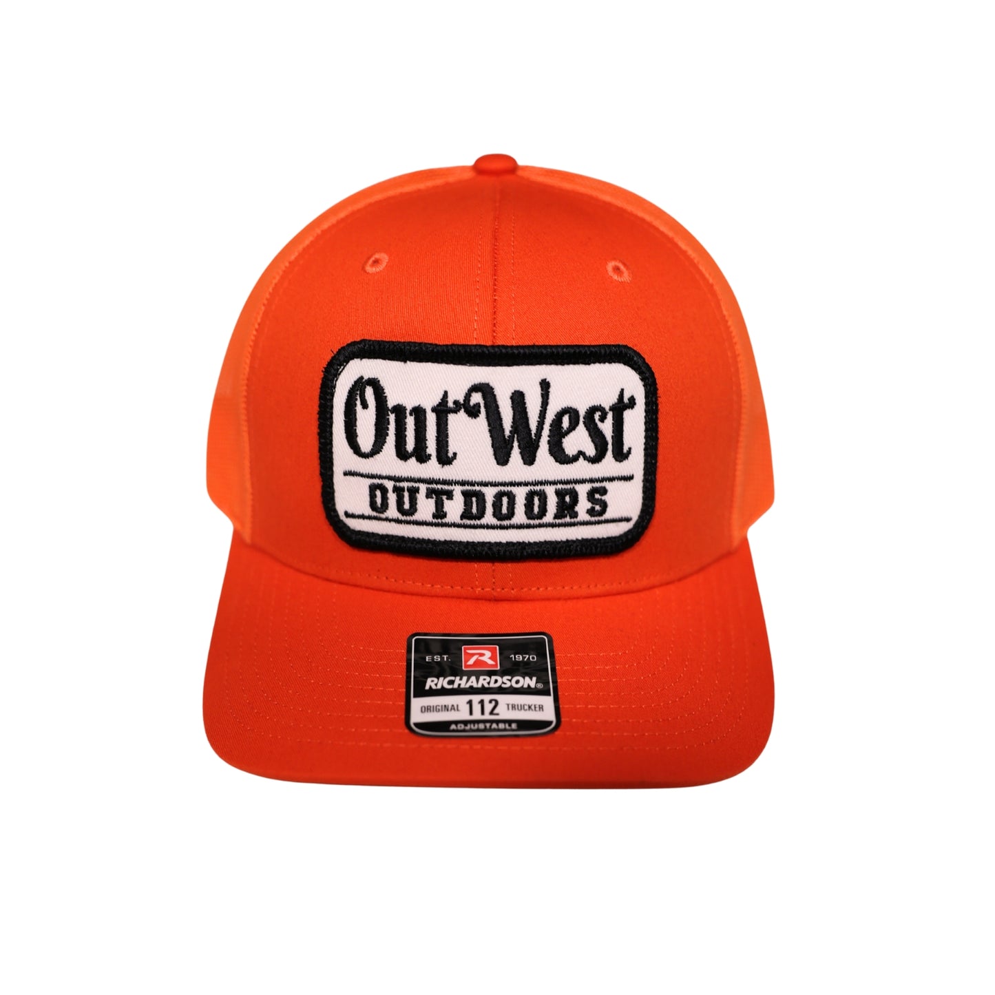 OutWest Trucker Cap Orange/Orange White Patch