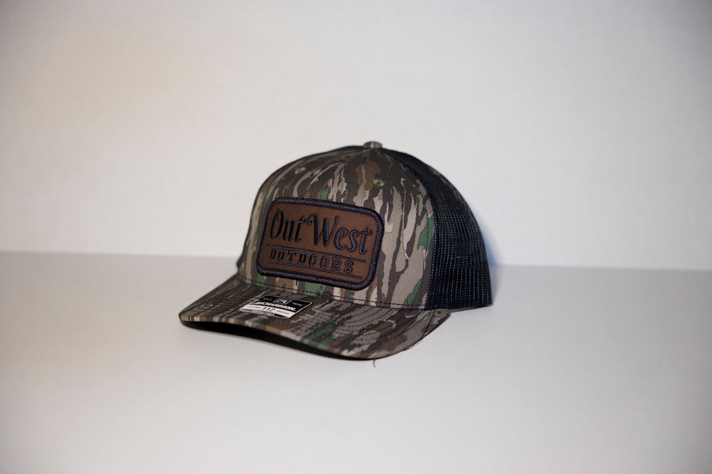 OutWest Trucker Cap RealTree Original Camo Brown Patch