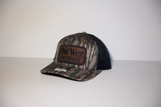 OutWest Trucker Cap RealTree Original Camo Brown Patch